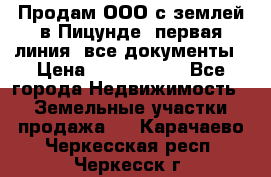 Продам ООО с землей в Пицунде, первая линия, все документы › Цена ­ 9 000 000 - Все города Недвижимость » Земельные участки продажа   . Карачаево-Черкесская респ.,Черкесск г.